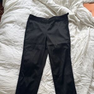 St. John couture black women’s size 14 satin lace tuxedo pants